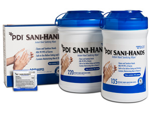 SANI-HANDS Instant Hand Sanitizing Wipes