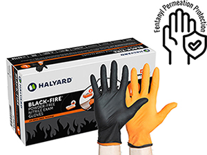 HALYARD BLACK-FIRE Nitrile Gloves