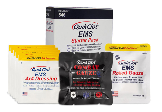 Quik Clot Hemostatic Gauze